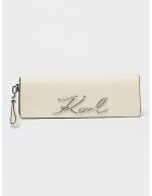 Karl Lagerfeld Кожен клъч Signature с лого