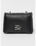 Karl Lagerfeld Кожена чанта през рамо Autograph с две отделения