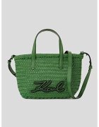 Karl Lagerfeld Кожена шопинг чанта с лого