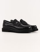 Karl Lagerfeld Кожени мокасини с лого Черен
