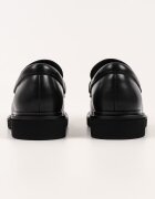 Karl Lagerfeld Кожени мокасини с лого Черен