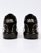 Karl Lagerfeld Кожени спортни обувки с лого Черен