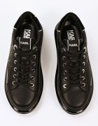 Karl Lagerfeld Кожени спортни обувки с лого Черен
