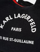 Karl Lagerfeld Малка Хобо чанта с лого Червен/Черен