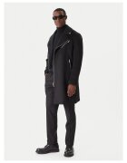 Karl Lagerfeld Мъжко палто черно вълнено