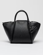 Karl Lagerfeld Ръчна чанта Wellen с рипс Черен