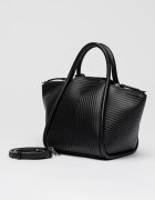 Karl Lagerfeld Ръчна чанта Wellen с рипс Черен