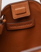 Karl Lagerfeld Ръчна чанта Wellen с рипс Карамел