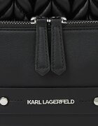 Karl Lagerfeld Раница от еко кожа с лого Черен
