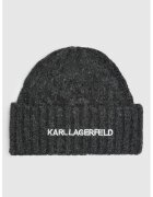 Karl Lagerfeld Рипсена шапка с вълна