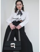 Karl Lagerfeld Риза от органичен памук с лого