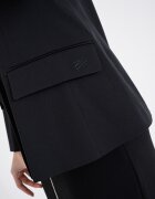 Karl Lagerfeld Сако с органичен памук с джобове с капаче Черен