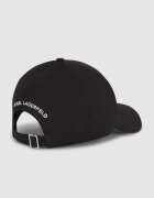 Karl Lagerfeld Шапка с памук с бродирано лого Черен