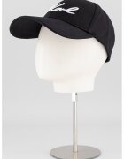 Karl Lagerfeld Шапка Signature с лого - Черен/Бял