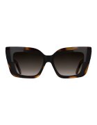 Karl Lagerfeld Слънчеви очила Cat-eye с плътна рамка Кафяв/Оранжев