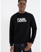 Karl Lagerfeld Суитшърт с овално деколте и лого