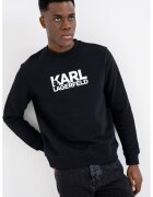 Karl Lagerfeld Суитшърт с овално деколте и лого