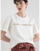 Karl Lagerfeld Тениска от органичен памук с лого