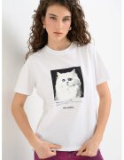 Karl Lagerfeld Тениска Portrait от органичен памук