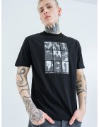 Karl Lagerfeld Тениска с фото щампа - Черен/Сив