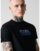 Karl Lagerfeld Тениска с овално деколте и лого