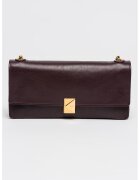 KATE SPADE Кожена чанта за рамо Deco с презрамка с верижка - Виолетов