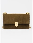 KATE SPADE Велурена чанта през рамо - Бледозелен