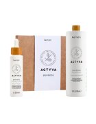 Kemon Комплект за почистване на скалпа Actyva Purezza - Шампоан 1000 мл - Лечение 50 мл