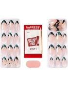 Kiss Изкуствени нокти imPRESS Premium - 30 броя Естествен/Черен