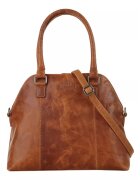 Klondike Дамска чанта - KD105904 - естествена кожа - коняк