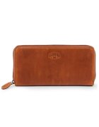 Klondike Дамски портфейл - серия Viola - KD1045-04 - 10 x 2 -5 x 20 -5 см - естествена кожа - коняк