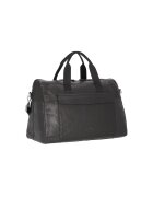 Klondike Унисекс пътна чанта от естествена кожа - KD1093-03 - 49 x 25 x 31 см - черна