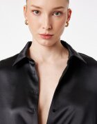 KOTON Сатинирана риза Черен