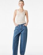 KOTON Широки дънки с миди талия Denim Blue