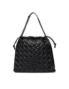Kurt Geiger Дамска чанта Kensington - естествена кожа - черна