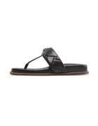 Kurt Geiger Дамски джапанки Kensington T-Bar Chunky - екокожа - черни