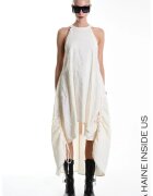 LA HAINE INSIDE US Sleeveless Asymmetrical Dress - Крем