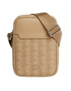 Lacoste Чанта през рамо от еко кожа с лого - Бежов