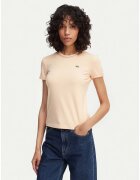 Lacoste Дамска тениска - оранжева - памук-модал - стандартна кройка
