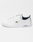 Lacoste Кожени спортни обувки до глезена Court Base с лого Бял