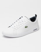 Lacoste Кожени спортни обувки до глезена Court Base с лого Бял