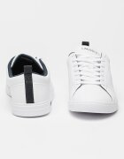 Lacoste Кожени спортни обувки до глезена Court Base с лого Бял