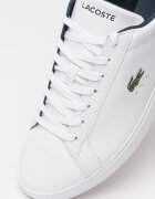 Lacoste Кожени спортни обувки до глезена Court Base с лого Бял