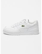 Lacoste Кожени спортни обувки с лого - Бял/Бледозелен