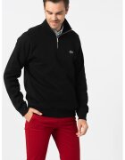 Lacoste Спортна блуза с цепка с цип - Черна