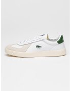Lacoste Спортни обувки Baseshot Pro с кожа и велур - Бял/Аква зелено/Крем