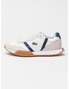 Lacoste Спортни обувки Spin с велур - Бял/Бежов