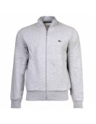 Lacoste Суитшърт с джобове и цип - Сив