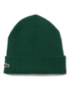 Lacoste Унисекс рипсена шапка от вълна