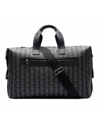 Lacoste Унисекс сак Weekender с монограми - Черен/Сив